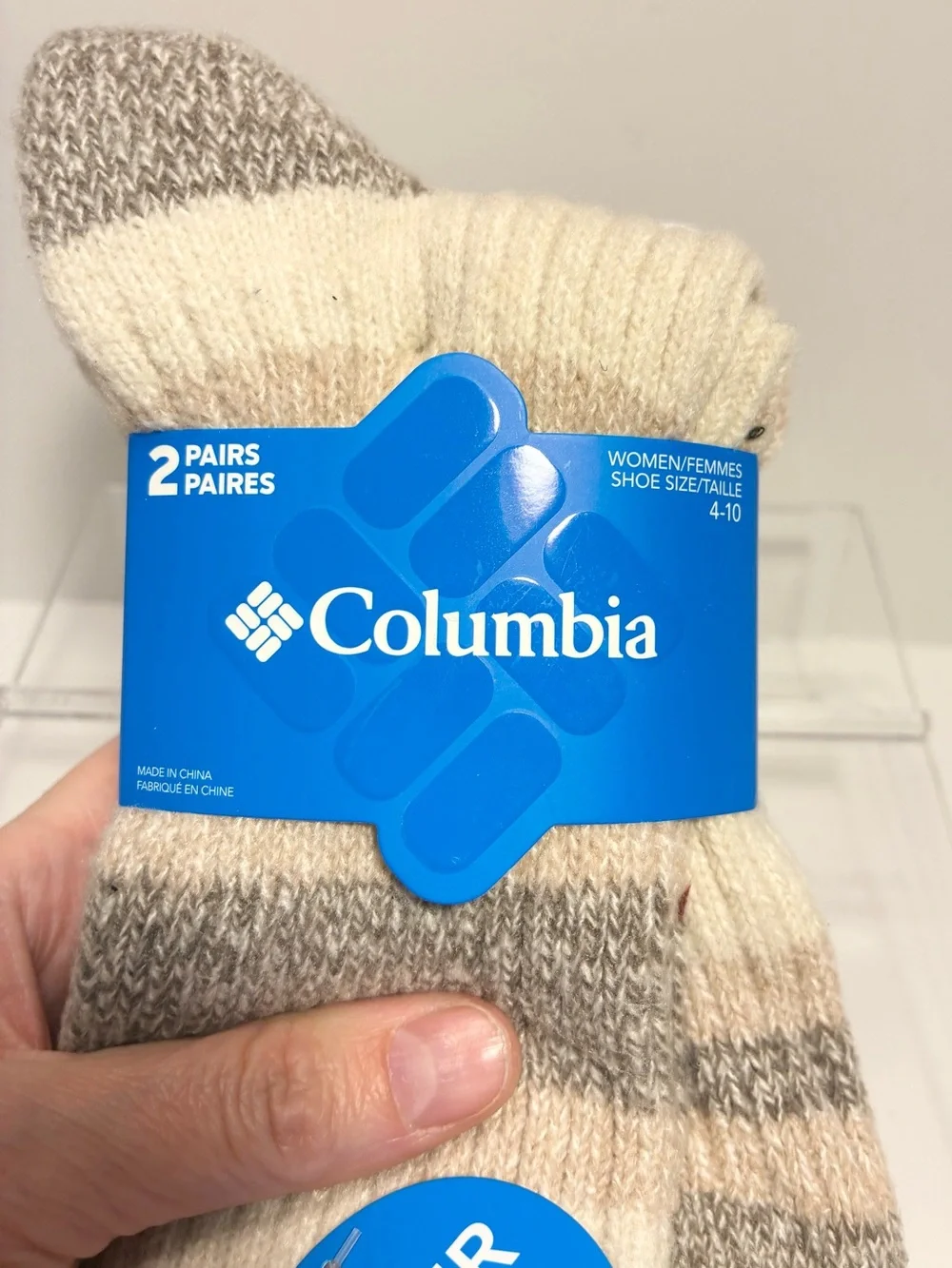 2 Pair Columbia Super Soft Knee High Delta Socks Striped Women’s Size 4-10